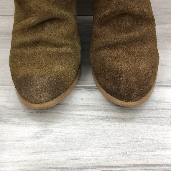 Naughty Monkey Ankle Boots Womens 8 Sereena Brown Suede Booties - Picture 6 of 12
